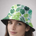 Gorro Pescador Unisex Diseño Plantas Plantslovers Verde M Floreado