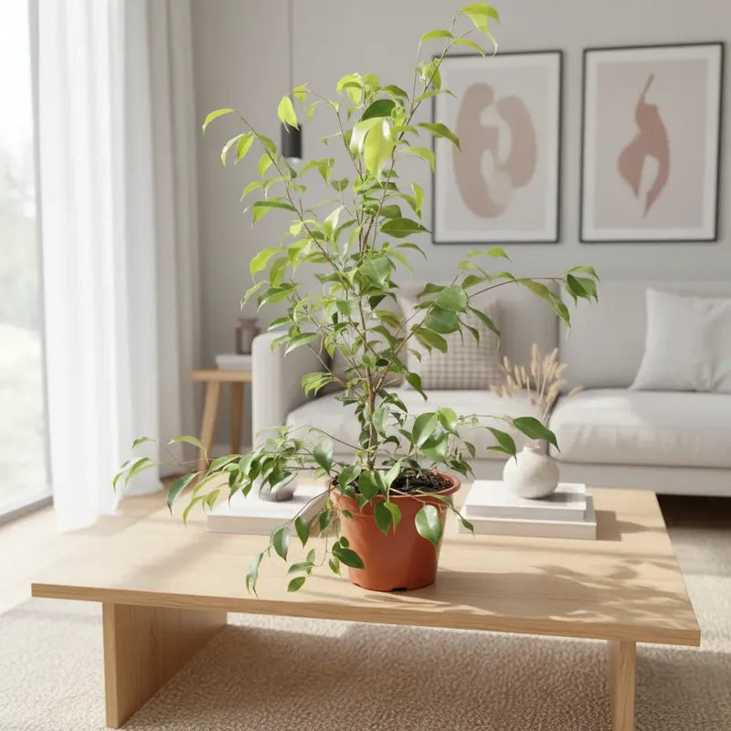 Ficus Verde 40cm Planta Interior Verde