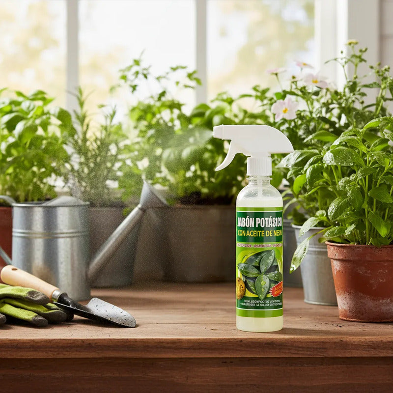 Jabón Potásico Con Aceite De Neem Fungicida Natural 500cc