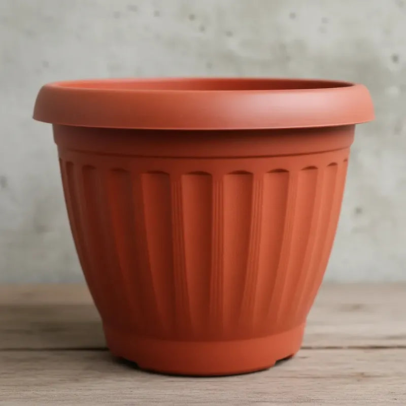 Macetero Plástico Terracota 40cm Diámetro Terracota