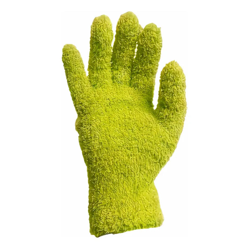 Guantes Para Limpieza De Hojas Plantas Microfibra 1 Pieza Verde