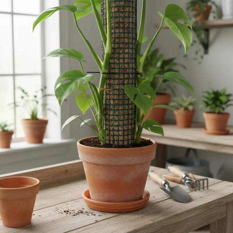 Tutor De Musgo Sphagnum 100cm Con Estaca Plantas Trepadoras