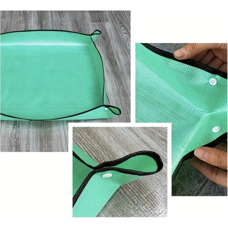 Alfombra Transplante Mat Para Plantas Multiuso Impermeable 66 Cm Verde