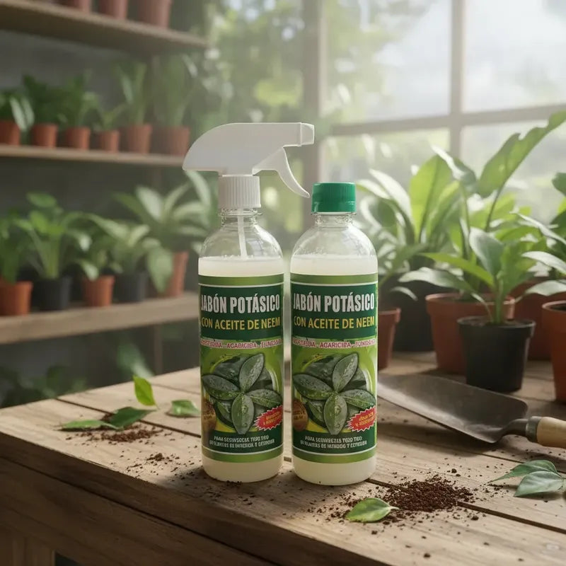 Pack Jabon Potasico Con Aspersor Más Recarga 1 Litro