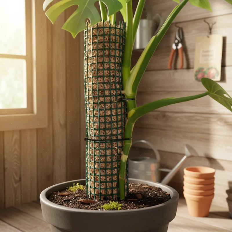 Tutor De Musgo Sphagnum 100cm Con Estaca Plantas Trepadoras