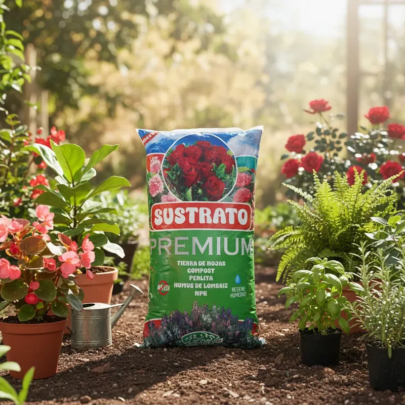 Sustrato Premium Plantas De Interior Y Exterior