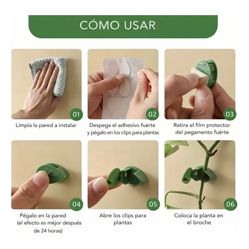 Clip De Fijación Para Plantas 10 Unidades