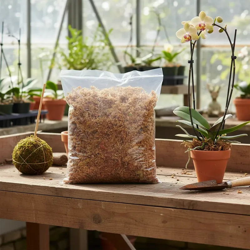 Musgo Sphagnum Certificado 3lts Orquídeas Tutores Kokedamas