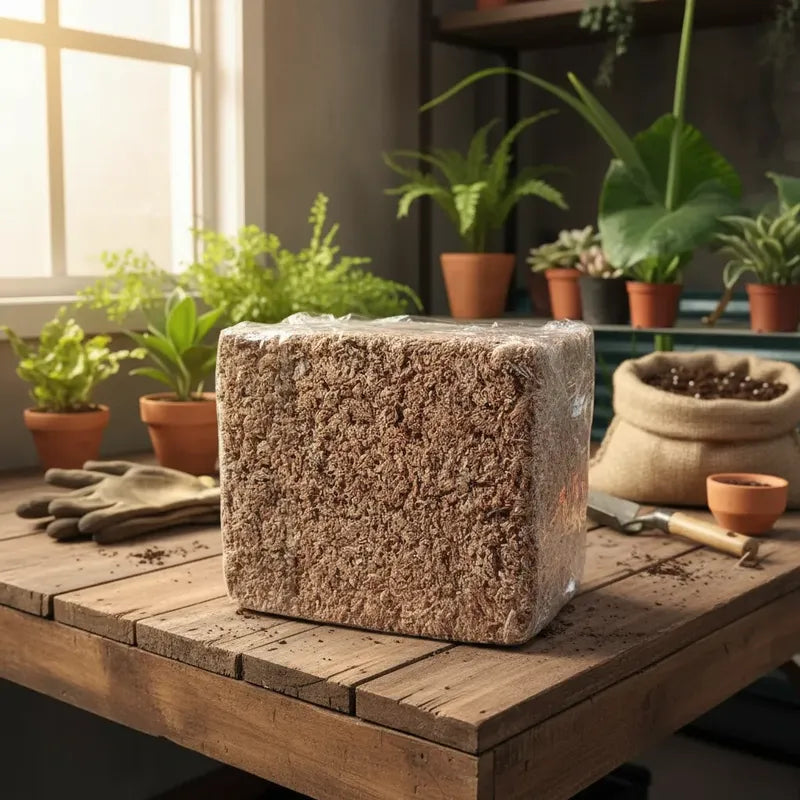Bloque Musgo Sphagnum 500grs Rinde 40 Litros