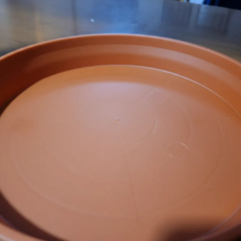 Pack 5 Plato Macetero 17cm Diametro Terracota Ip-21