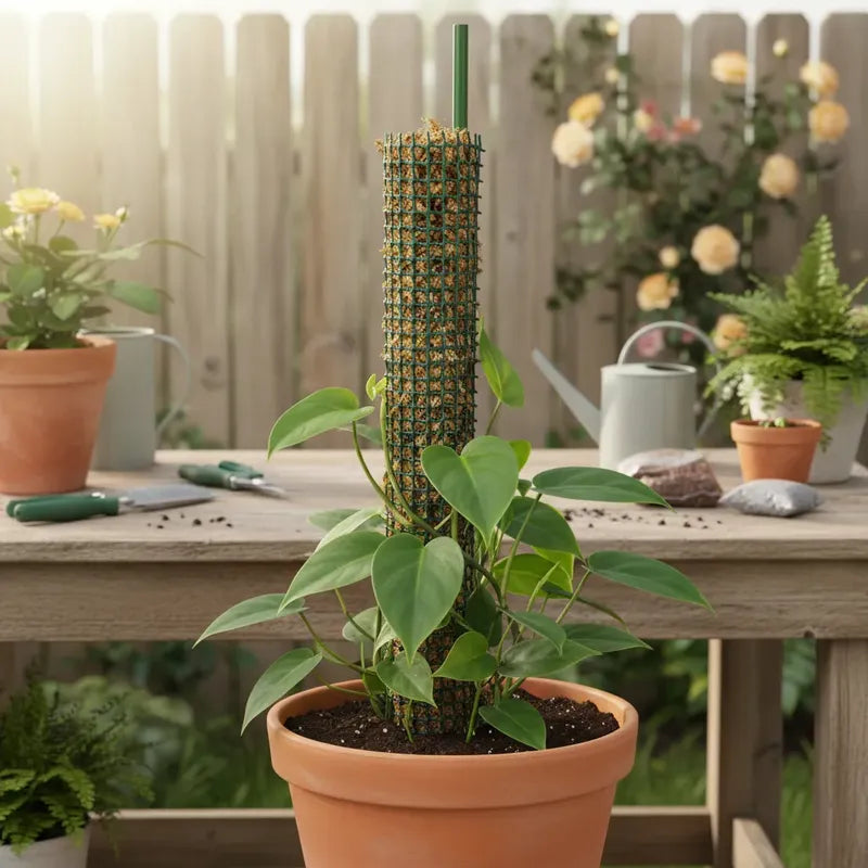 Tutor De Musgo Sphagnum 100cm Con Estaca Plantas Trepadoras