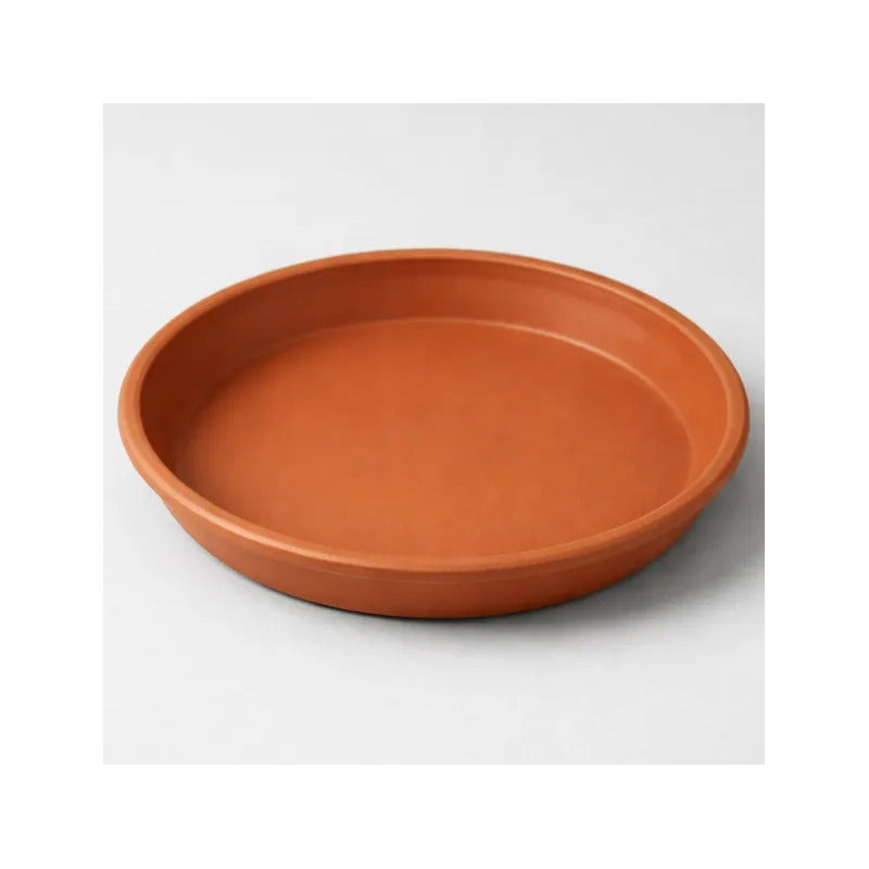 Pack 5 Platos  Macetero Plastico 21 Cm Diametro Terracota Plato