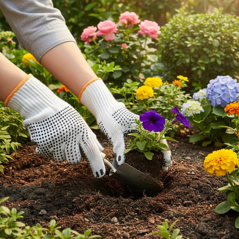 Par De Guantes Para Jardin Blanco Lisa M