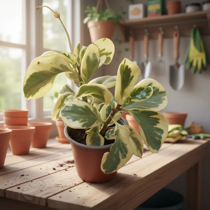 Peperomia Variegada Planta Interior Ornamental