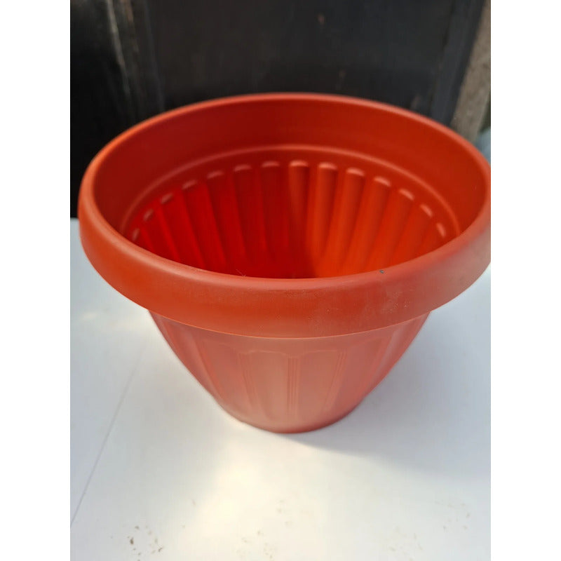 Macetero Plastico 23cm Terracota Im23