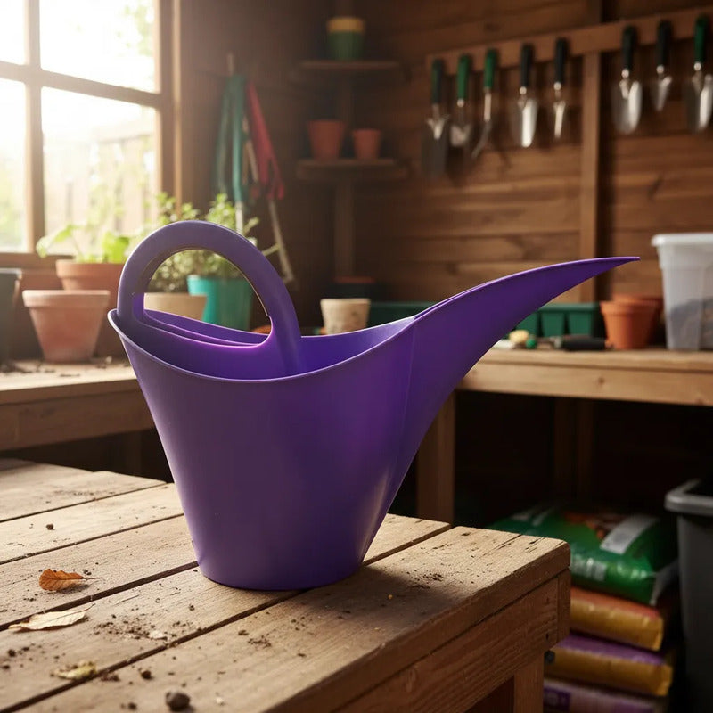 Regadera Plastico Para Plantas 2 Litros Violeta