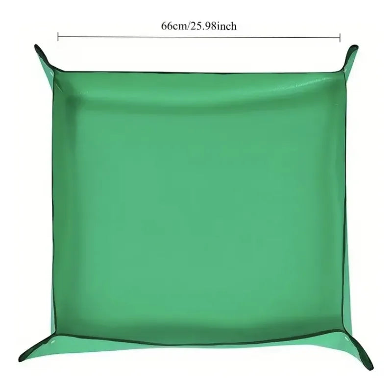 Alfombra Transplante Mat Para Plantas Multiuso Impermeable 66 Cm Verde