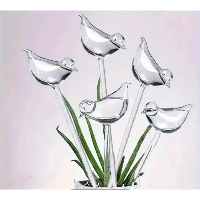 Autoriego para Plantas Forma de Pájaro x2
