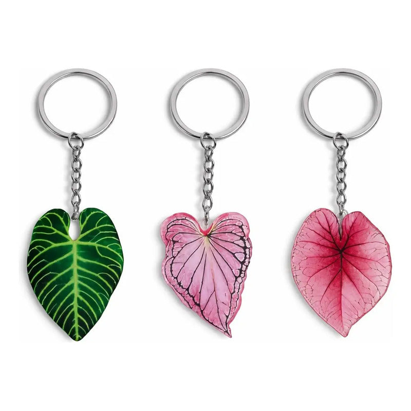 Set De 3 Llaveros De Plantas Plant Lovers Para Regalo