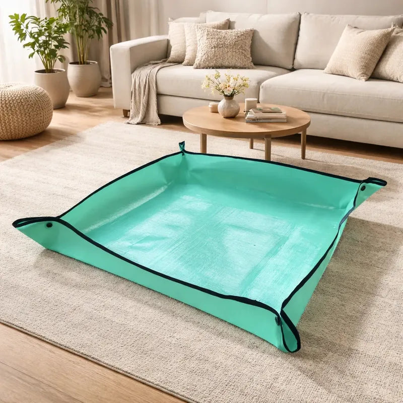 Alfombra Transplante Mat Para Plantas Multiuso Impermeable 50 M Verde