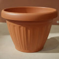 Macetero Plastico Colonial 20cm Diámetro Terracota Terracota 20