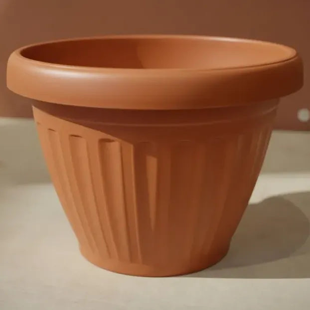 Macetero Plastico Colonial 20cm Diámetro Terracota Terracota 20
