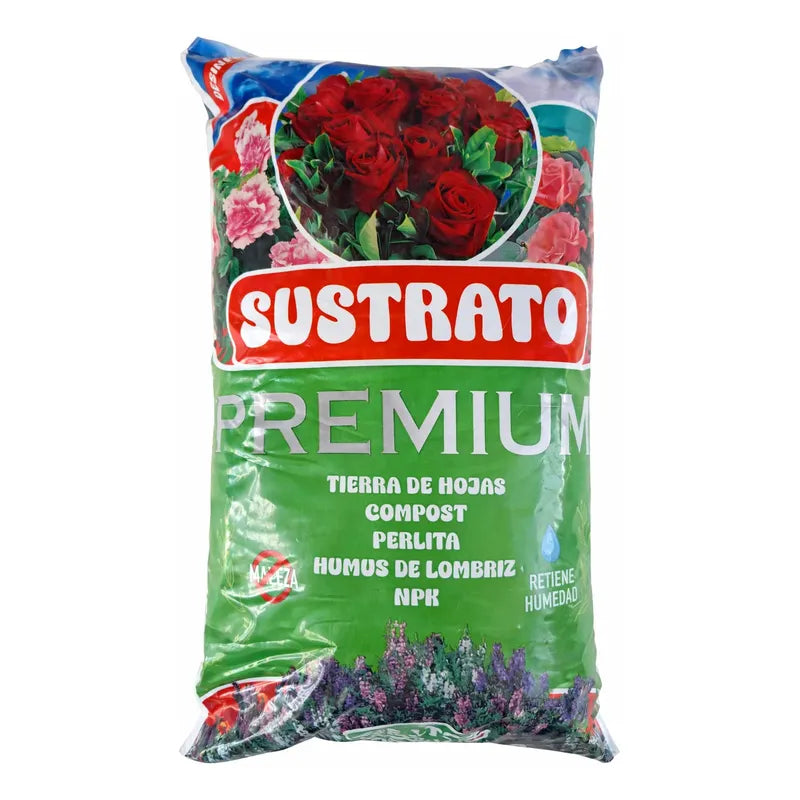 Sustrato Premium Plantas De Interior Y Exterior Tierra Hoja