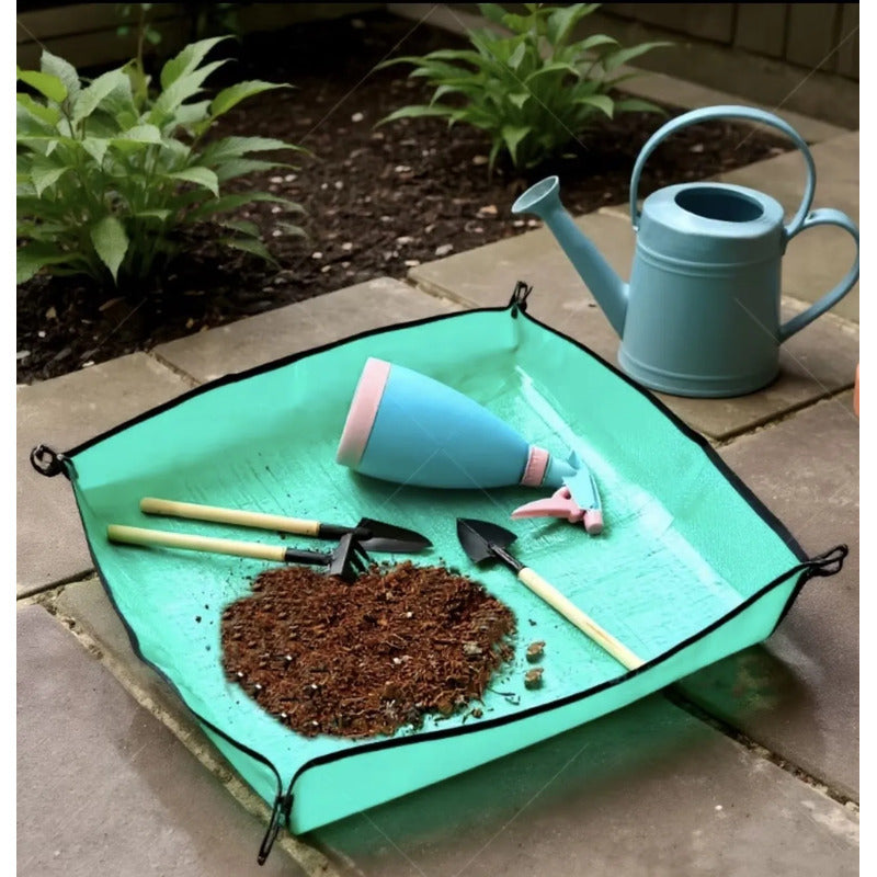 Alfombra Transplante Mat Para Plantas Multiuso Impermeable 100 M 75 M Verde