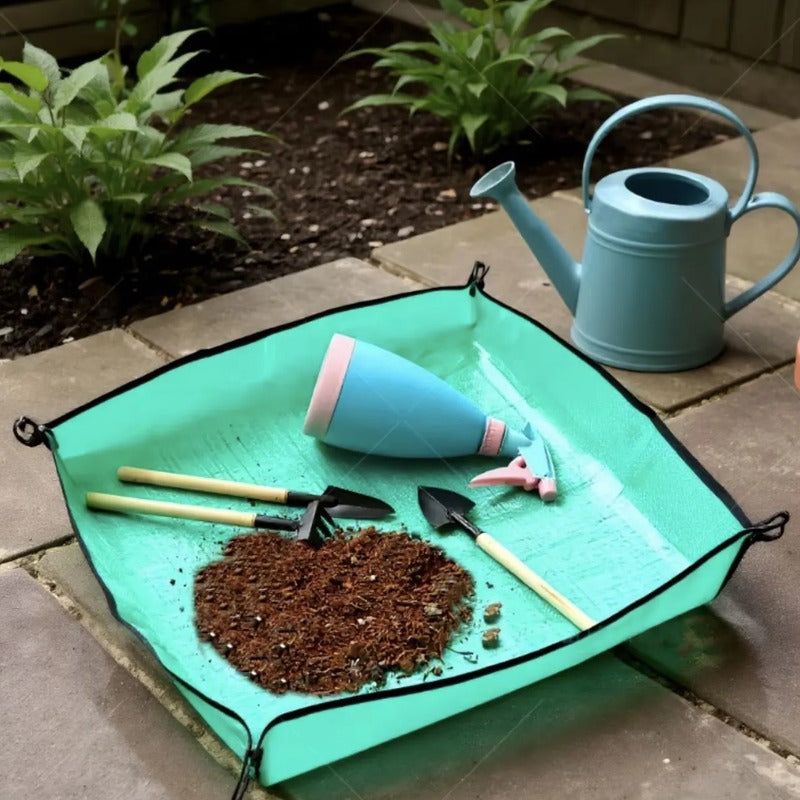 Alfombra Transplante Mat Para Plantas Multiuso Impermeable 100 CM 75 CM Verde