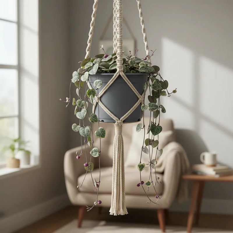 Ceropegia Woodi Variegada Cadena De Corazones Suculenta