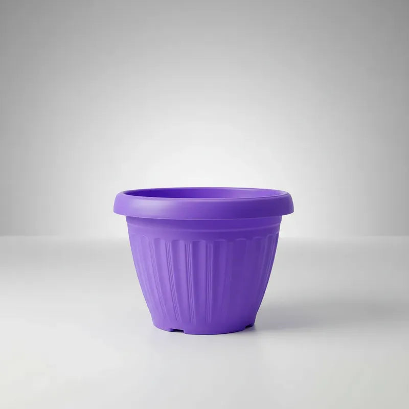 Macetero Plastico Colonial 20cm Diámetro Violeta Violeta Colonial