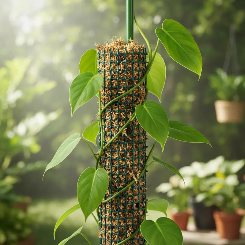 Tutor Musgo Sphagnum 50cm Con Estaca Para Plantas Trepadoras