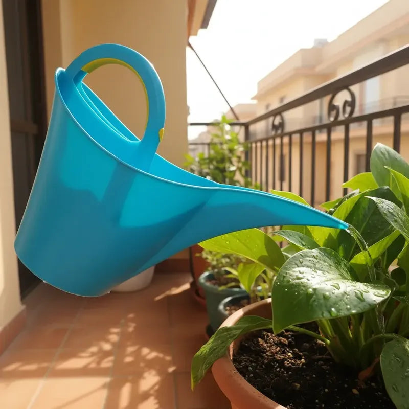 Regadera Plastico Para Plantas 2 Litros Celeste