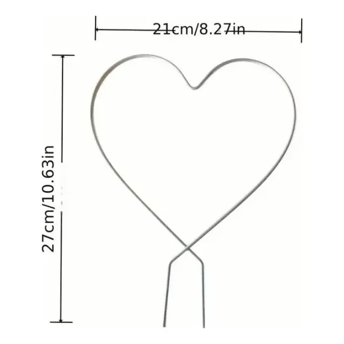 Soporte Para Plantas Forma De Corazón 1 Unidad - Gris - Corazón