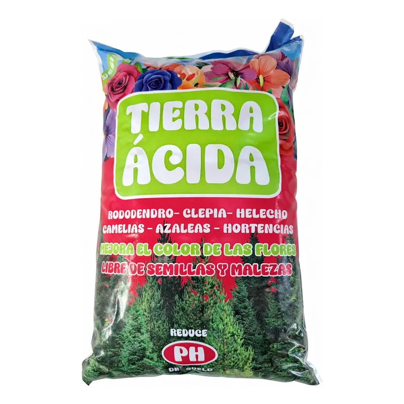Bolsa Tierra Acida 5lts Para Hortensia, Azaleas, Camelia