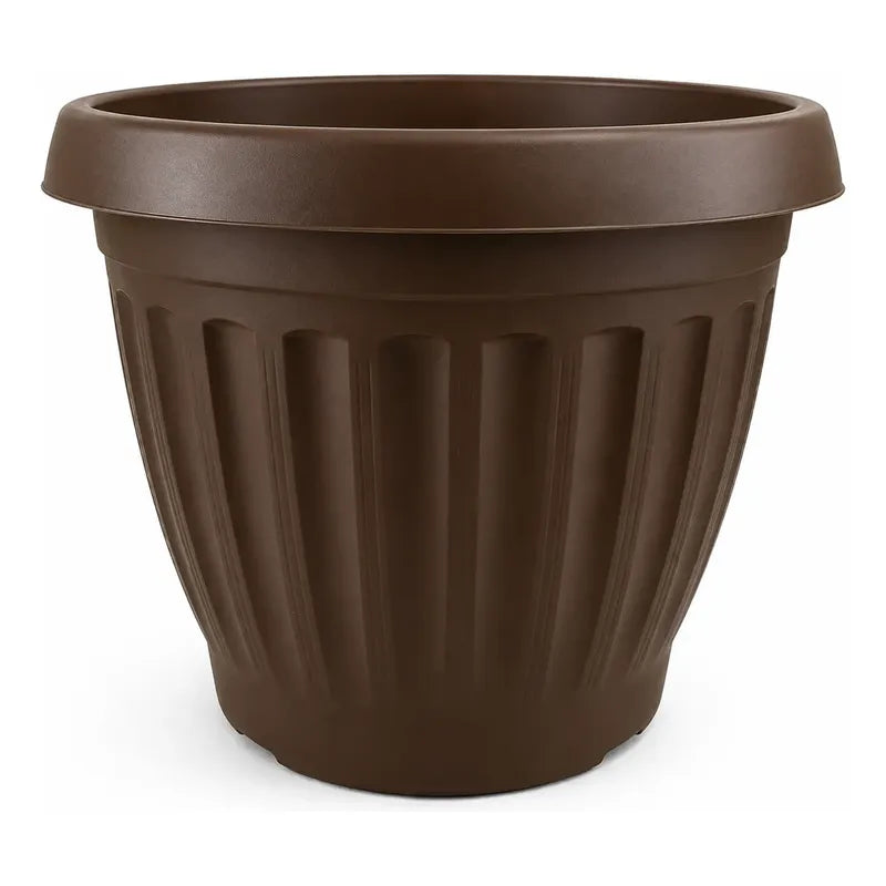 Macetero Plástico  Terracota 50cm Diámetro Marrón Oscuro Colonial