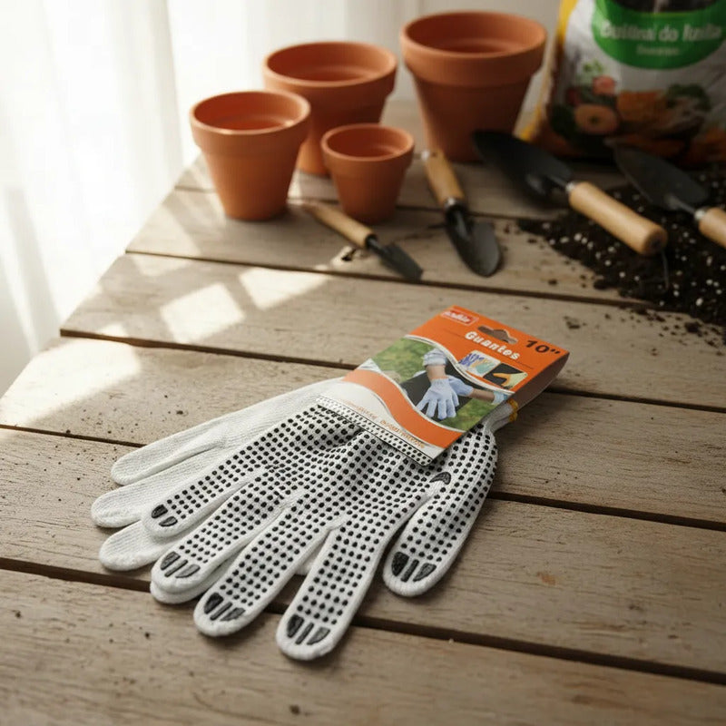 Par De Guantes Para Jardin Blanco Lisa M