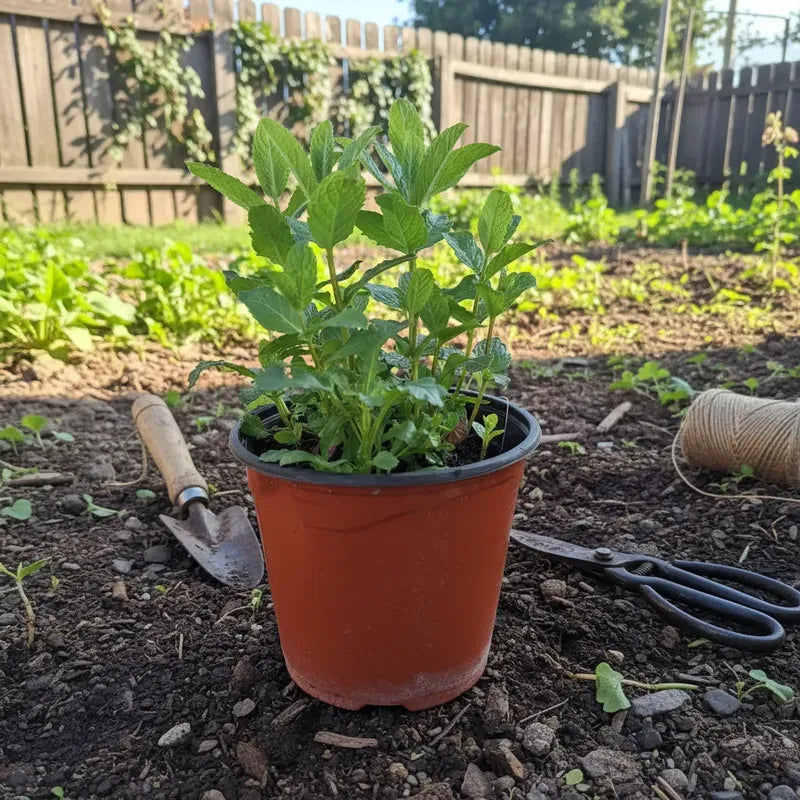 Menta Grande Planta Aromática Y Medicinal Verde