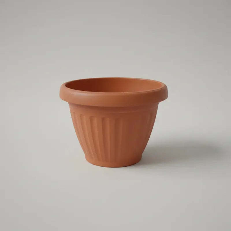 Macetero Plastico Colonial 20cm Diámetro Terracota Terracota 20