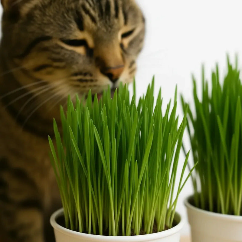 Pack 2 Pasto de Trigo para Gatos - Planta Lista