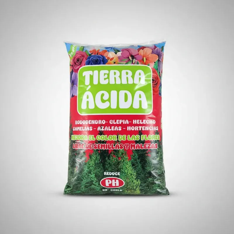 Bolsa Tierra Acida 5lts Para Hortensia, Azaleas, Camelia