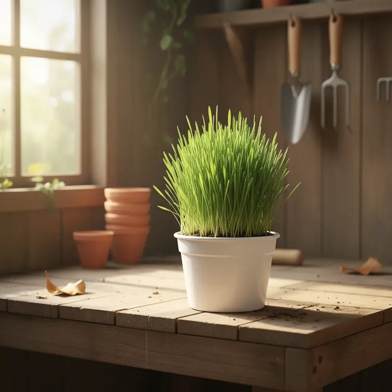 Pasto de Trigo para Gatos - Planta Lista Para Consumo