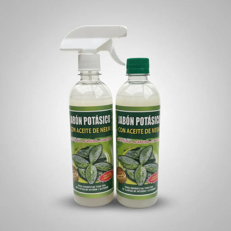 Pack Jabon Potasico Con Aspersor Más Recarga 1 Litro