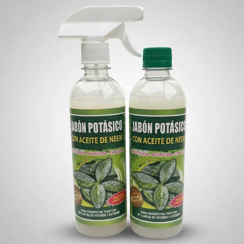 Pack Jabon Potasico 100%organico Más Recarga 1 Litro