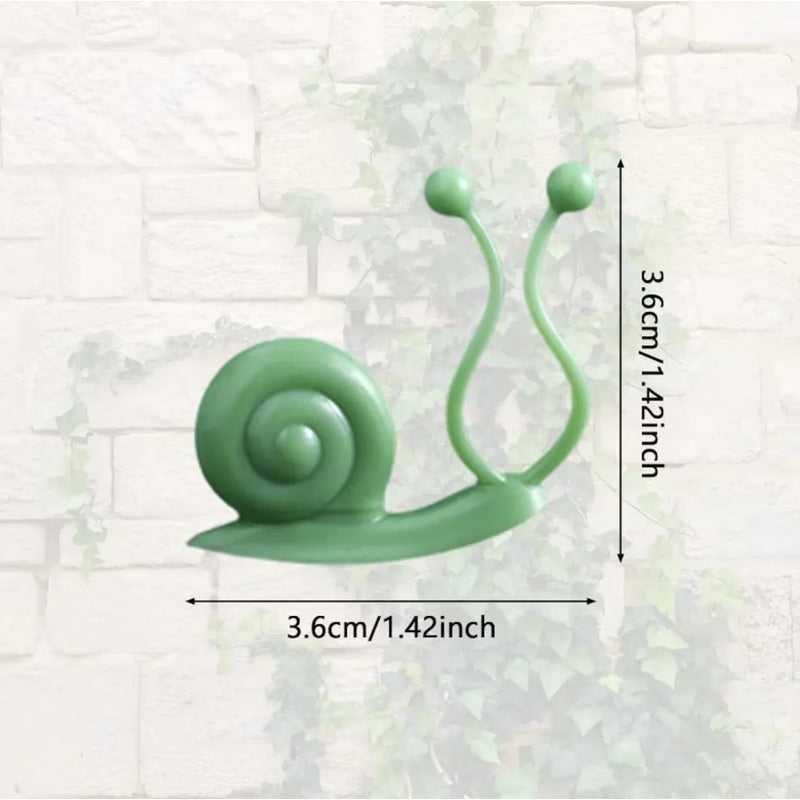 Soporte Para Plantas Forma De Caracol 10 Unidades Verde Lisa