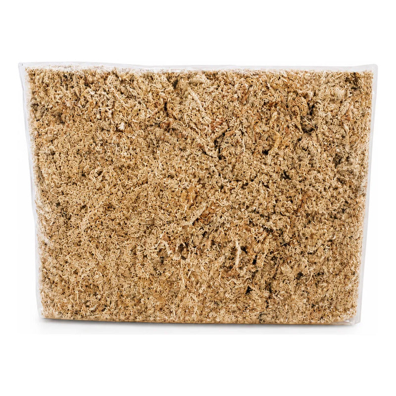Bloque Musgo Sphagnum Deshidratado 1kg Rinde 80litros