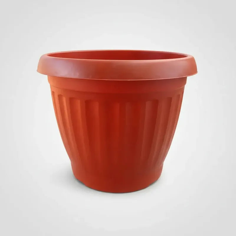 Macetero Plástico Terracota 40cm Diámetro Terracota