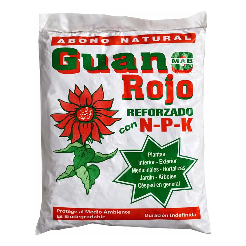 Guano Rojo Reforzado con NPK - Fertilizante Orgánico 2L