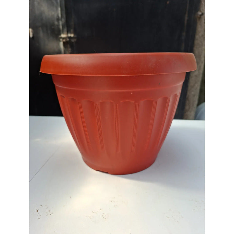 Macetero Plastico 23cm Terracota Im23