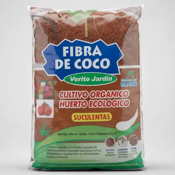 Fibra De Coco 3 Lts Expandida Para Sustrato